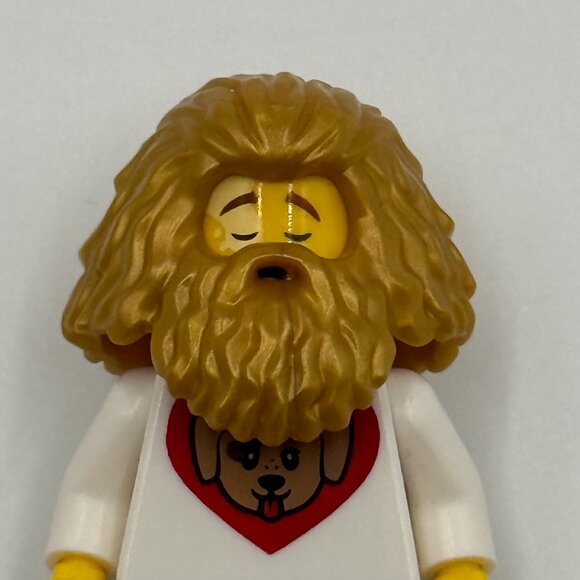LEGO Dog Lover Guy Minifigure w/ Gold Hagrid Looking Beard Build-A-Minifigure - Picture 6 of 7